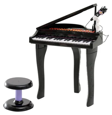 Produktbild von Kinder Klavier Mini-Klavier Piano Keyboard MP3 USB Hocker 37 Tasten Schwarz