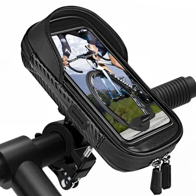 Produktbild von Handyhalterung Fahrrad Wasserdicht Handyhalter Motorrad 360°Drehbarem Fahrradhalterung Lenkertasche für 4.7-7 Zoll Smartphone