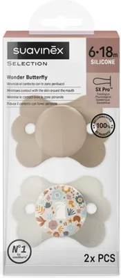 Produktbild von Suavinex Wonderland SX PRO physiologisch 2 Stück 6-18m Creme