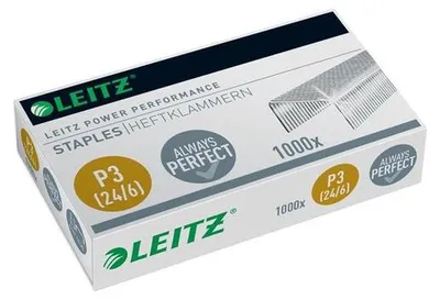 Obrázok produktu pre Leitz Power Performance P3 24/6, 24/6, 1000 svoriek, 24/6, Oceľ, Leitz, 50 g