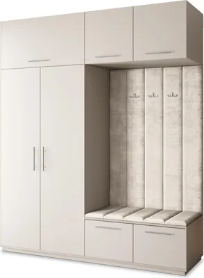 Produktbild von Masseno Garderobe-Set REMA 200/240/60 cm Modern Garderobenschrank Kaschmir