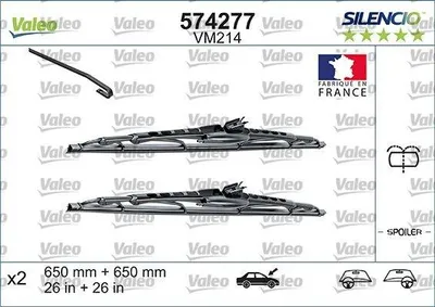 Produktbild von VALEO SILENCIO Scheibenwischer Wischblatt Vorne für VW POLO (6N2)