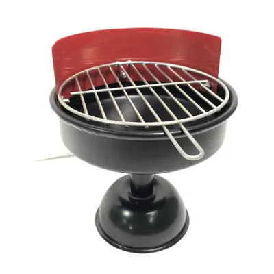Obrázok produktu pre Popolník Mini BBQ gril kovový, Ø cca 13 x 16 cm