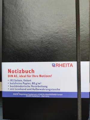 Produktbild von Notizbuch, Gummizugverschluss, A5, liniert, 96 Blatt, 4006335095588