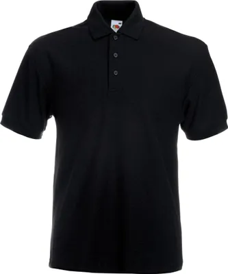 Image de Fruit Of The Loom 65/35 Herren Piqué Polo-Shirt, Kurzarm BC382 (2XL) (Schwarz)