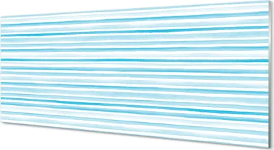 Produktbild von Glasbilder 125x50 Wandkunst Blaue Streifen