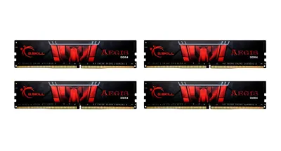 Produktbild von DIMM 64 GB DDR4-3200 (4x 16 GB) Quad-Kit (F4-3200C16Q-64GIS, Aegis, INTEL XMP)