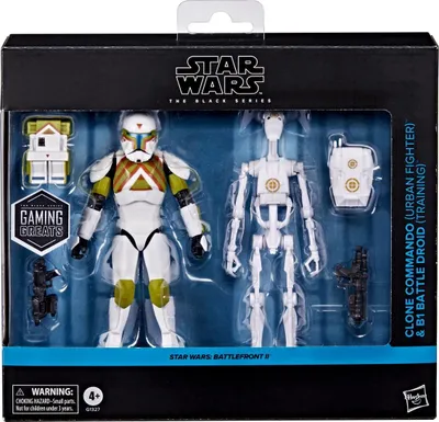 Produktbild von Star Wars Black Series – Clone Commando & B1-Kampfdroide, Figur, 15 cm