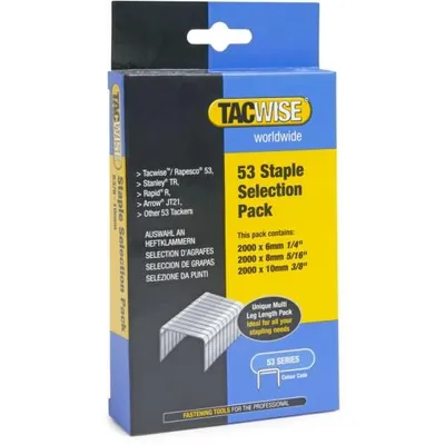 Image de TACWISE 1095 Agrafes TACWISE Multipack 53, zinguées