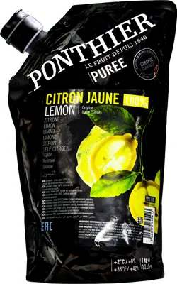 Produktbild von Food-United ZITRONEN FRUCHT-PÜREE Ponthier 1KG Smoothies Müsli uvm.