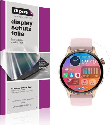 Immagine prodotto di 6x Pellicola Protettiva per EKO Connected Watch 5.2 Protezione Schermo Claro Display dipos
