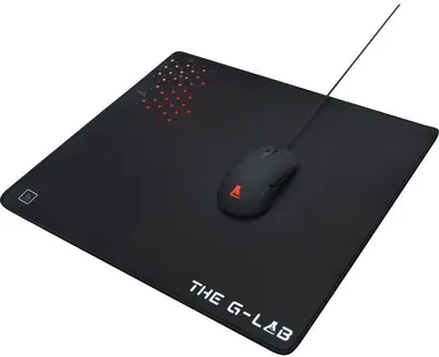 Image de Tapis de Souris Gaming XL The G-Lab PAD CAESIUM, 450x400x4mm, Noir