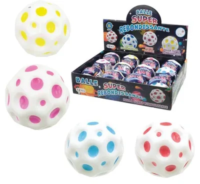 Produktbild von Superspringball 60mm, 4 Farben sortiert,