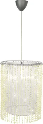 Produktbild von Hängeleuchte, Kristallbehang, Textil, D 22,5 cm