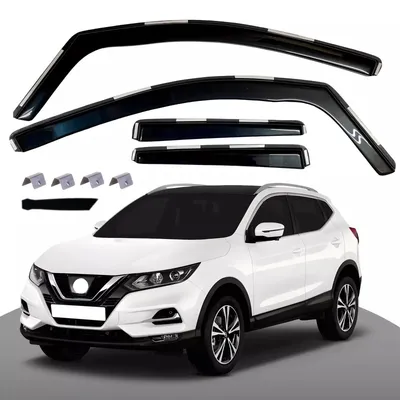 Produktbild von 4-teiliges Set Windabweiser für NISSAN QASHQAI J11 (5‑Türer) 2014–2021