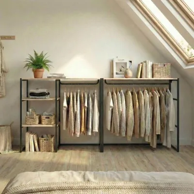 Immagine prodotto di Set di 2 appendiabiti modulari da soffitta 200x85cm KADRA