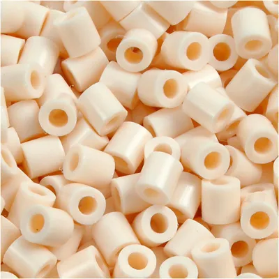 Produktbild von Bügelperlen, Größe 5x5 mm, Lochgröße 2,5 mm, medium, Hellbeige (32251), 1100 Stk/ 1 Pck [HOB-751120]