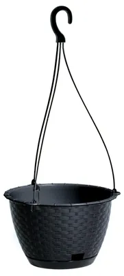 Produktbild von Prosperplast Pflanztopf - Kunststoff - anthrazit - D22 x H14 cm