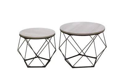 Immagine prodotto di Tavolino in stile vintage industriale - tavolini da salotto - set da 2