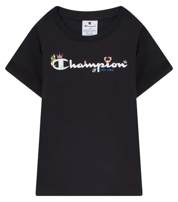 Produktbild von Champion Legacy Girls Graphic Crewneck T-Shirt M Schwarz, Schwarz, M