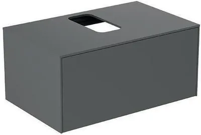 Produktbild von Waschtischplatte CONCA mittiger Auss 802x505mm anthrazit matt anthrazit matt