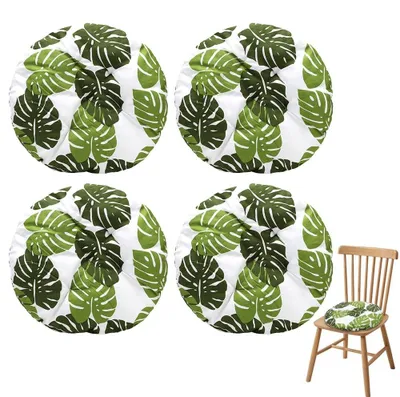 Obrázek produktu pro Sada čtyř kulatých sedáků, rozměry 40 x 40 x 3 cm, vhodné pro použití v interiéru i exteriéru