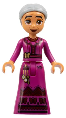 Obrázek produktu pro LEGO Minifigurka Abuela Alma Madrigal – světle šedé vlasy (dis170) – nová