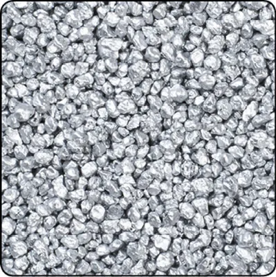 Produktbild von Dekogranulat I silber I Körnung 2-3 mm I 8 kg I Farbgranulat - 5,09 € pro Kilogramm