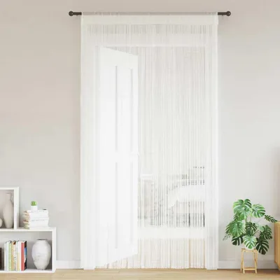 Produktbild von vidaXL Fadenvorhang 2 Stk.100 x 250 cm Weiß