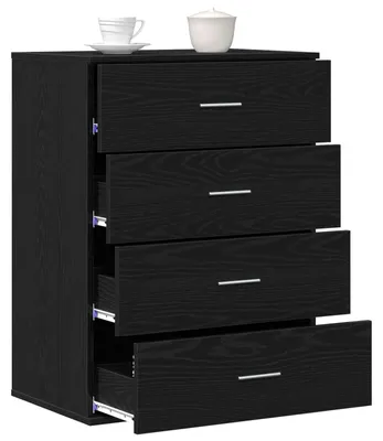Produktbild von vidaXL Sideboard Schwarz Eichen-Optik 60 x 39 x 80 cm Holzwerkstoff
