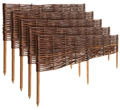 Obrázek produktu pro Creative Home Sada 5 vrbových zahradních obrub 100 x 30 cm (+/- 1 cm)