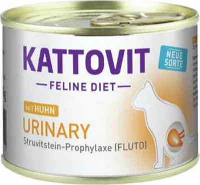 Image de Kattovit 185gx12 Régime Félin Urinaire Poulet Boîte