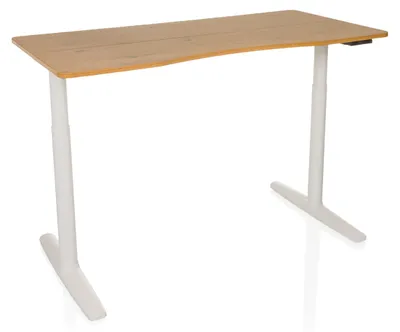Produktbild von hjh OFFICE Elektrisch höhenverstellbarer Schreibtisch STAND PRO R Computertisch höhenverstellbar 73.0 - 118.0 x 140.0 x 70.0 cm
