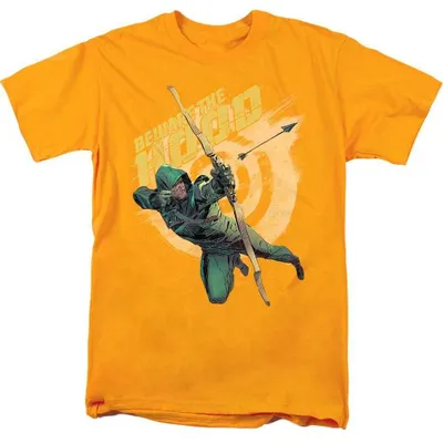 Image de T-shirt Arrow "" pour hommes/femmes, modèle unie, référence TV40589 (taille XXL), couleur or