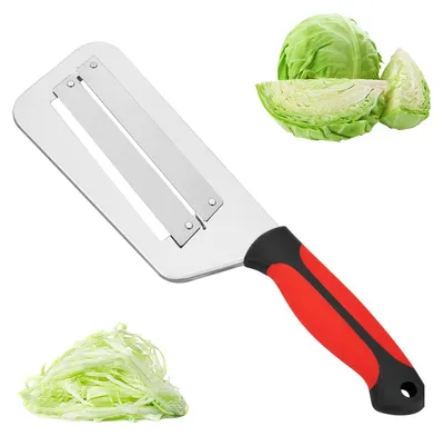 Productafbeelding van Koolsnijder - Roestvrijstalen koolsnijder voor zuurkoolsalade - 32,5 x 8,8 cm