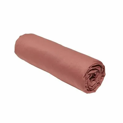 Produktbild von Spannbettlaken – 140 x 200+30 cm, einfarbig – Terrakotta