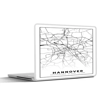 Produktbild von MuchoWow® Laptop Aufkleber Sticker Cover Hannover - Karte - Stadtplan - Karte 40x30 cm - Laptop Dekoration - Selbstklebend