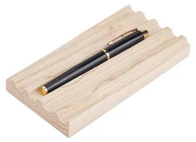 Produktbild von Omgoods – Holz-Stifthalter – Schreibtischorganizer in Golfform mit 4 Fächern