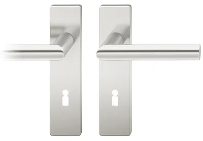 Produktbild von FSB 1076 Kurzschild Alu natur (Ausführung: Drücker/Drücker, Entfernung: 72mm, Lochung: BB, Oberfläche: Alu F1 - Natur) Ausführung: Drücker/Drücker Entfernung: 72mm Lochung: BB Oberfläche: Alu F1 - Natur