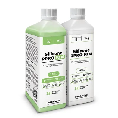 Obrázok produktu pre Rýchla silikónová guma 1:1, R PRO FAST, netoxická, odolná proti roztrhnutiu, jednoduchá na použitie (2 kg)