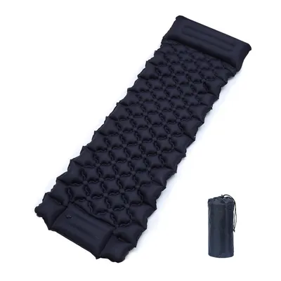 Obrázek produktu pro Jiubiaz Camping Mat Inflatable, 8,5 cm tlustá kempingová podložka Ultralight with Pillow Mat Self Inflating Sleeping Mat, Waterproof & Foldable Navy Blue