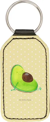 Produktbild von Mr. & Mrs. Panda schlüssel anhänger Avocado Schwangerschaft - Gelb Pastell - Geschenk, schlüsselbund, Taschenanhänger, Schlüsselanhänger Mit Spruch, Liebe, Geburt, für