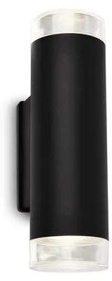 Immagine prodotto di BRILONER - Lampada da parete a LED per esterni, lampada da parete a LED nera, protezione dagli spruzzi d'acqua IP44, luce bianca neutra 4000K, GU10 inclusa.