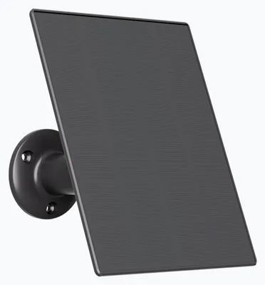 Productafbeelding van Protectly® Zonnepaneel 3W - Geschikt voor Protectly Beveiligingscamera's - Buitencamera - Buiten Camera Met Nachtzicht - Security Camera - Zwart