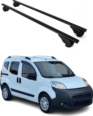 Produktbild von Dachträger Grundtäger für Peugeot Bipper 2007-2017 75kg Metall Schwarz 2 tlg