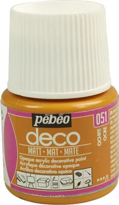 Produktbild von Matt opak Acrylfarbe - Ocker - 45 ml