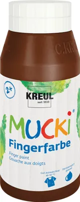 Immagine prodotto di KREUL Vernice per dita "MUCKI", marrone, 750 ml