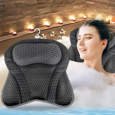 Produktbild von Famanu Badkissen mit ergonomischer Form - Grau