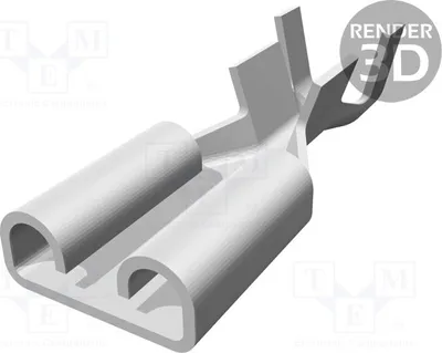 Zdjęcie produktu dla 5x Złączka: płaskie, 1÷2,5mm², 6,3mm, żeńskie, 0,8mm, do przewodów izolowanych (5-160447-2)
