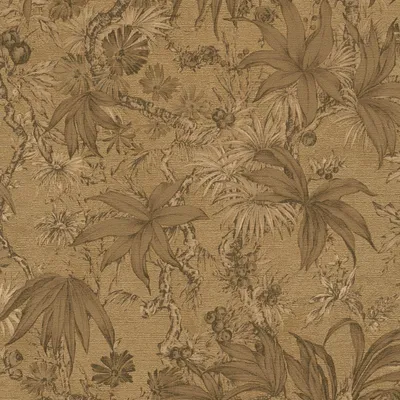 Immagine prodotto di Profhome 790472-GU Carta da parati effetto metallico floreale oro beige verde 5,33 m2